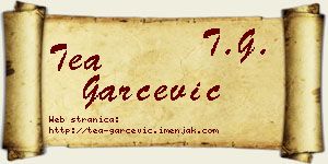 Tea Garčević vizit kartica